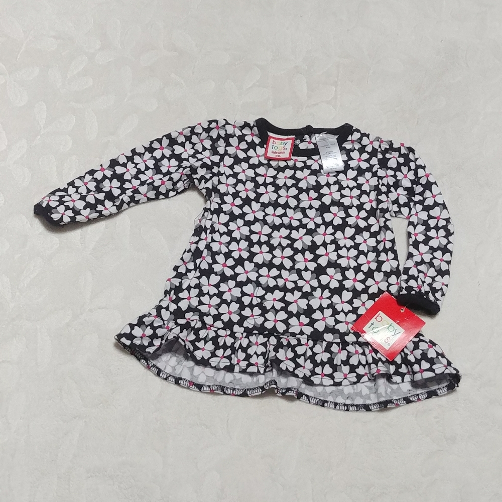 🆕 Baby Togs long sleeve Flower Dress 6/9 months